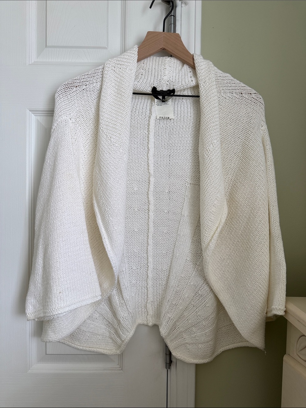Weekend Max Mara Batwing Open Front Cardigan Size XL